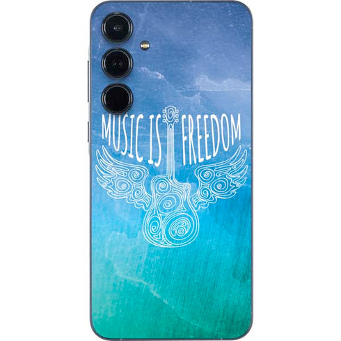Music Is Freedom Galaxy A35 5G Skin